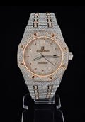 Royal Oak — Full Iced Out / Diamond Pavé Dial / Two-Tone Rose Gold & Steel