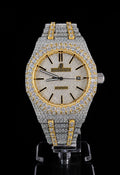 Royal Oak — Full Iced Out / Two-Tone Yellow Gold & Steel / Diamond Pavé Dial