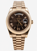 Day-Date 40 — Chocolate Baguette Dial / Everose Gold President
